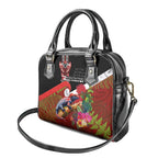 Aotearoa Toitu Te Tiriti Shoulder Handbag Waitangi-Honour The Treaty NZ Tuatara and Plants