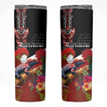Aotearoa Toitu Te Tiriti Skinny Tumbler Waitangi-Honour The Treaty NZ Tuatara and Plants