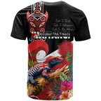 Aotearoa Toitu Te Tiriti T Shirt Waitangi-Honour The Treaty NZ Tuatara and Plants