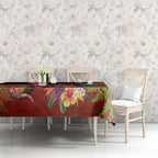 Aotearoa Toitu Te Tiriti Tablecloth Waitangi-Honour The Treaty NZ Tuatara and Plants