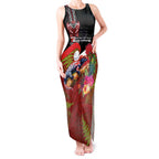 Aotearoa Toitu Te Tiriti Tank Maxi Dress Waitangi-Honour The Treaty NZ Tuatara and Plants