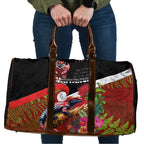 Aotearoa Toitu Te Tiriti Travel Bag Waitangi-Honour The Treaty NZ Tuatara and Plants