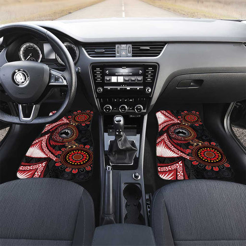 Tonga and Australia Together Car Mats Ngatu Art Tribal Aboriginal Tattoo Pattern