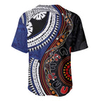 Fiji and Australia Together Baseball Jersey Kangaroo Aboriginal with Tribal Tapa Hibiscus Half Style - Aussie Hoodie
