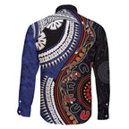 Fiji and Australia Together Family Matching Puletasi and Hawaiian Shirt Kangaroo Aboriginal with Tribal Tapa Hibiscus Half Style - Aussie Hoodie