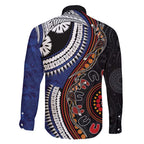 Fiji and Australia Together Family Matching Short Sleeve Bodycon Dress and Hawaiian Shirt Kangaroo Aboriginal with Tribal Tapa Hibiscus Half Style - Aussie Hoodie