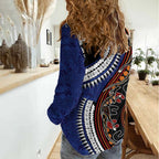Fiji and Australia Together Women Casual Shirt Kangaroo Aboriginal with Tribal Tapa Hibiscus Half Style - Aussie Hoodie