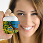 Tuvalu and Australia Together AirPods Case Tapa Pattern and Aboriginal mix Culture