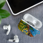 Tuvalu and Australia Together AirPods Case Tapa Pattern and Aboriginal mix Culture