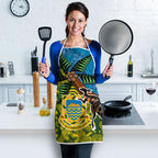 Tuvalu and Australia Together Apron Tapa Pattern and Aboriginal mix Culture
