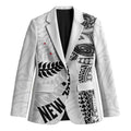 Aotearoa Volleyball Custom Blazer Silver Ferns and Maori Tribal White