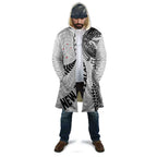Aotearoa Volleyball Custom Cloak Silver Ferns and Maori Tribal White