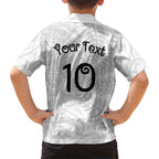 Aotearoa Volleyball Custom Hawaiian Shirt Silver Ferns and Maori Tribal White