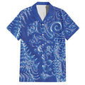New Zealand Sea Animals Hawaiian Shirt with Maori Koru Tribal Tattoo and Silver Ferns Aquatic Style