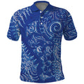 New Zealand Sea Animals Polo Shirt with Maori Koru Tribal Tattoo and Silver Ferns Aquatic Style