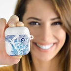 New Zealand Sea Animals AirPods Case with Maori Koru Tribal Tattoo and Silver Ferns Galaxy Style
