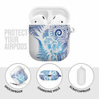 New Zealand Sea Animals AirPods Case with Maori Koru Tribal Tattoo and Silver Ferns Galaxy Style