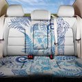 New Zealand Sea Animals Back Car Seat Cover with Maori Koru Tribal Tattoo and Silver Ferns Galaxy Style