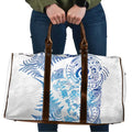New Zealand Sea Animals Travel Bag with Maori Koru Tribal Tattoo and Silver Ferns Galaxy Style