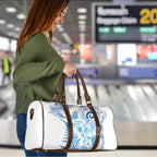 New Zealand Sea Animals Travel Bag with Maori Koru Tribal Tattoo and Silver Ferns Galaxy Style