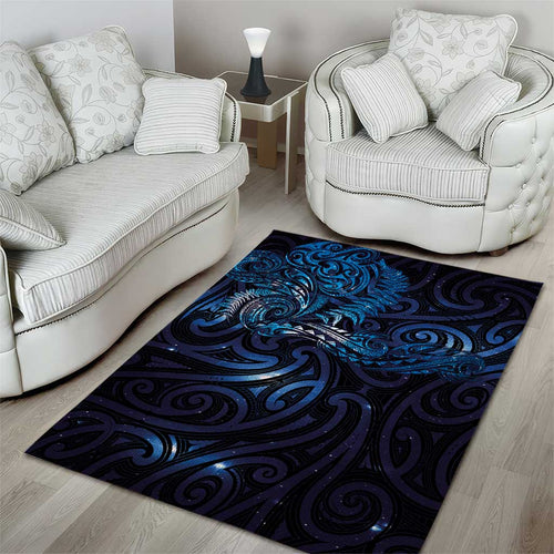 New Zealand New Year-Matariki Area Rug Aotearoa Maori Tattoo Galaxy Sky
