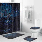 New Zealand New Year-Matariki Bathroom Set Aotearoa Maori Tattoo Galaxy Sky