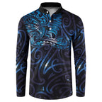 New Zealand New Year-Matariki Button Sweatshirt Aotearoa Maori Tattoo Galaxy Sky