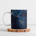 New Zealand New Year-Matariki Ceramic Mug Aotearoa Maori Tattoo Galaxy Sky