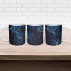 New Zealand New Year-Matariki Ceramic Mug Aotearoa Maori Tattoo Galaxy Sky