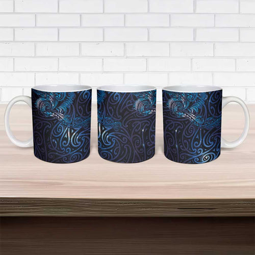 New Zealand New Year-Matariki Ceramic Mug Aotearoa Maori Tattoo Galaxy Sky