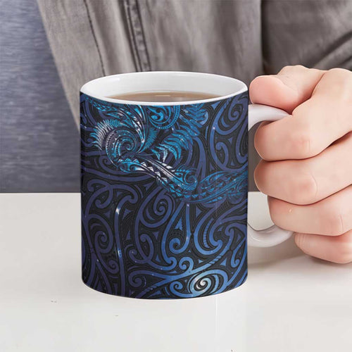 New Zealand New Year-Matariki Ceramic Mug Aotearoa Maori Tattoo Galaxy Sky