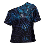 New Zealand New Year-Matariki Cross Shoulder Shirt Aotearoa Maori Tattoo Galaxy Sky