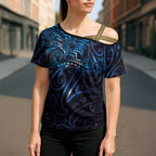 New Zealand New Year-Matariki Cross Shoulder Shirt Aotearoa Maori Tattoo Galaxy Sky
