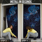 New Zealand New Year-Matariki Door Cover Aotearoa Maori Tattoo Galaxy Sky