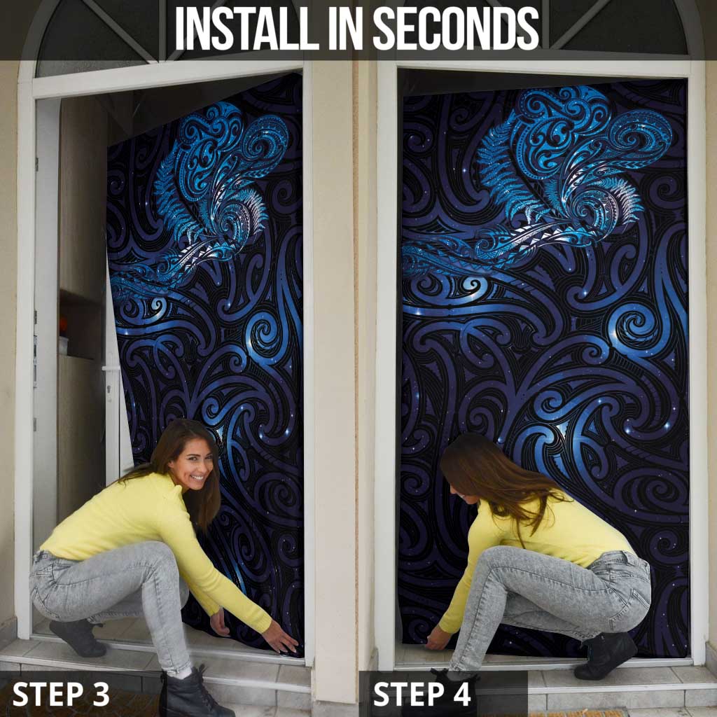 New Zealand New Year-Matariki Door Cover Aotearoa Maori Tattoo Galaxy Sky