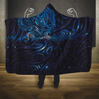 New Zealand New Year-Matariki Hooded Blanket Aotearoa Maori Tattoo Galaxy Sky
