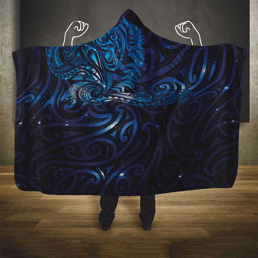 New Zealand New Year-Matariki Hooded Blanket Aotearoa Maori Tattoo Galaxy Sky