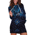 New Zealand New Year-Matariki Hoodie Dress Aotearoa Maori Tattoo Galaxy Sky