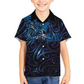 New Zealand New Year-Matariki Kid Hawaiian Shirt Aotearoa Maori Tattoo Galaxy Sky