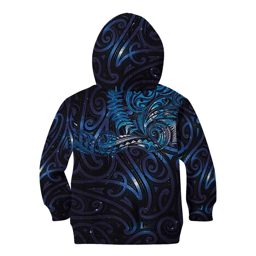 New Zealand New Year-Matariki Kid Hoodie Aotearoa Maori Tattoo Galaxy Sky