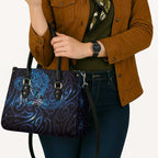 New Zealand New Year-Matariki Leather Bag Aotearoa Maori Tattoo Galaxy Sky