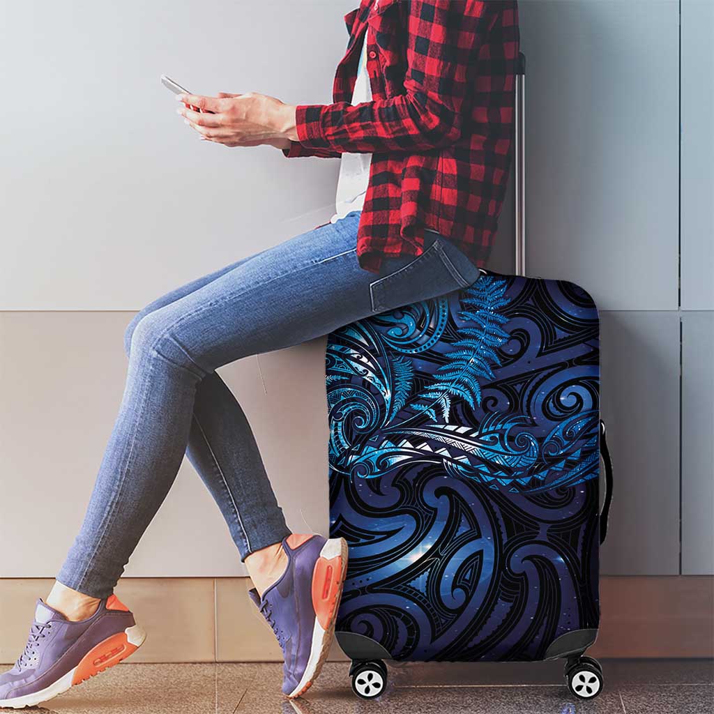 New Zealand New Year-Matariki Luggage Cover Aotearoa Maori Tattoo Galaxy Sky