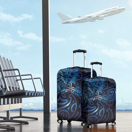 New Zealand New Year-Matariki Luggage Cover Aotearoa Maori Tattoo Galaxy Sky