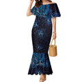 New Zealand New Year-Matariki Mermaid Dress Aotearoa Maori Tattoo Galaxy Sky