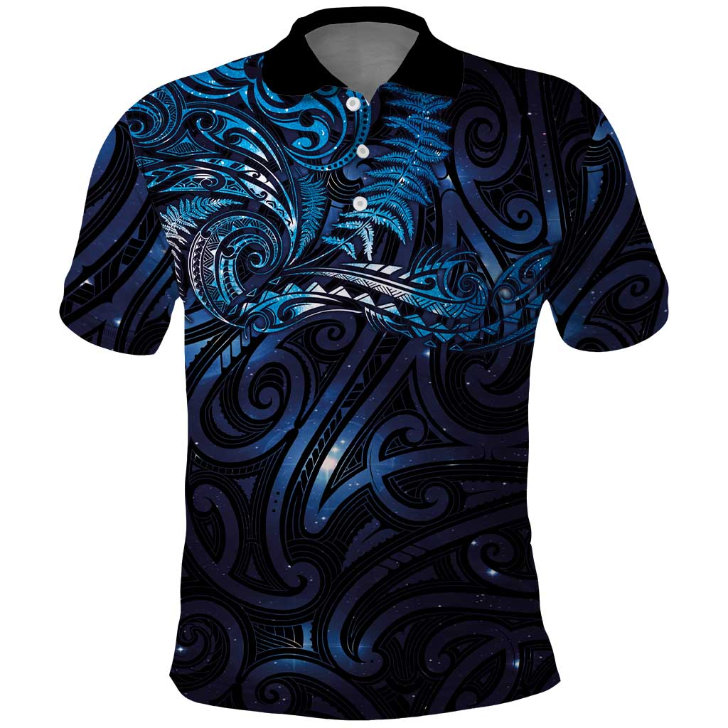 New Zealand New Year-Matariki Polo Shirt Aotearoa Maori Tattoo Galaxy Sky