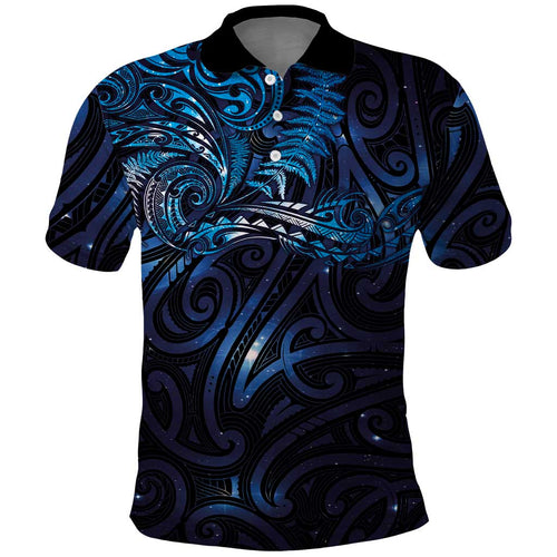 New Zealand New Year-Matariki Polo Shirt Aotearoa Maori Tattoo Galaxy Sky