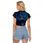 New Zealand New Year-Matariki Raglan Cropped T Shirt Aotearoa Maori Tattoo Galaxy Sky