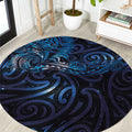 New Zealand New Year-Matariki Round Carpet Aotearoa Maori Tattoo Galaxy Sky