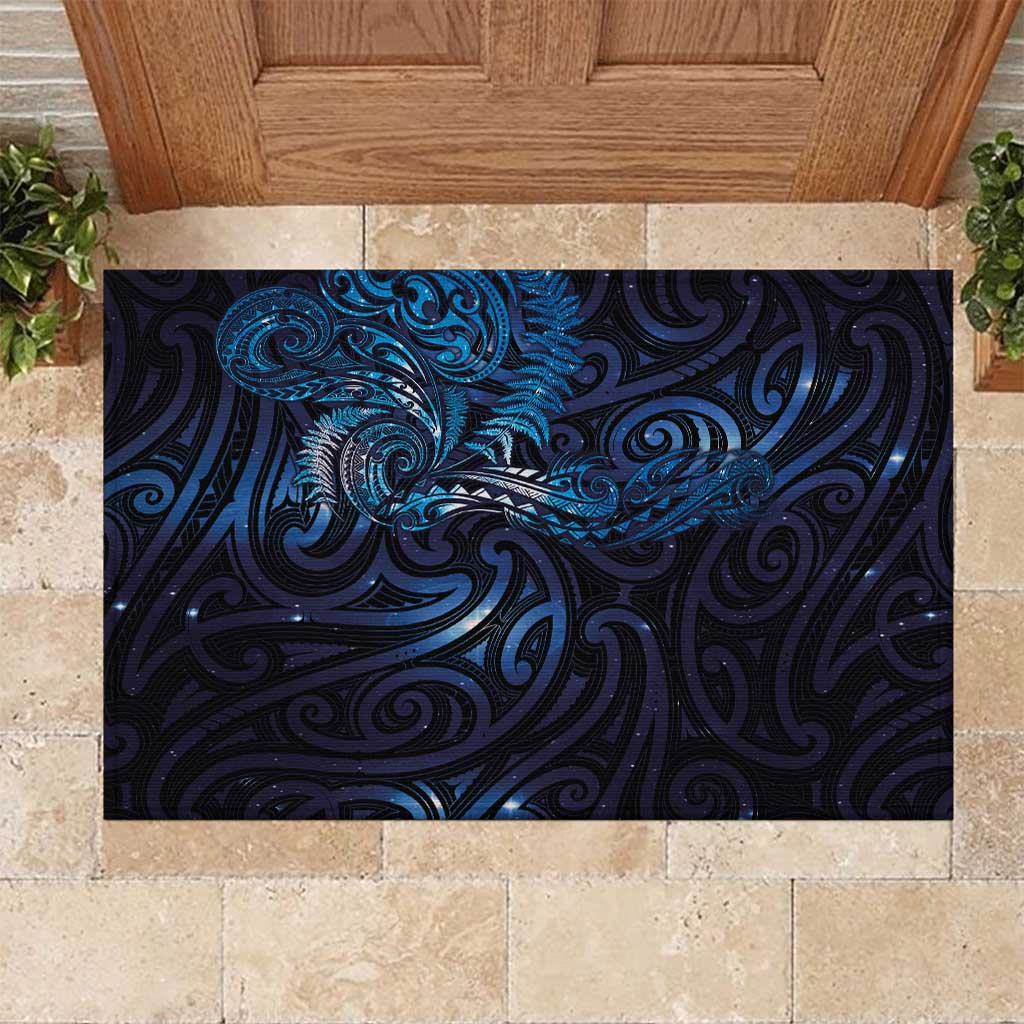 New Zealand New Year-Matariki Rubber Doormat Aotearoa Maori Tattoo Galaxy Sky