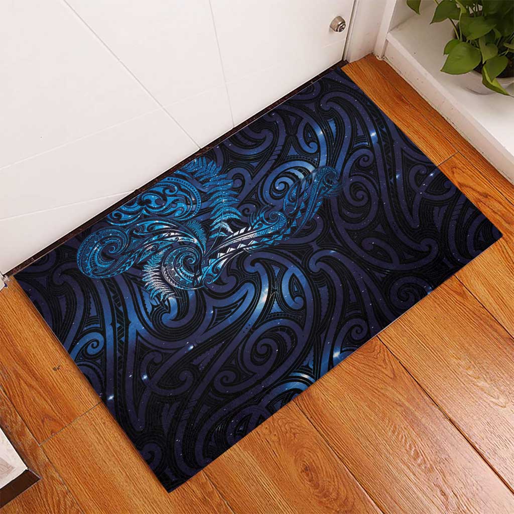 New Zealand New Year-Matariki Rubber Doormat Aotearoa Maori Tattoo Galaxy Sky